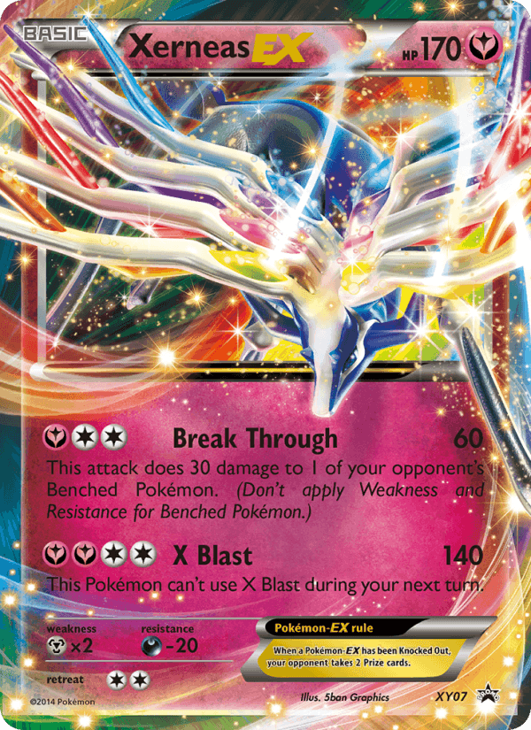 Xerneas EX, card XY07 from XY Black Star Promos