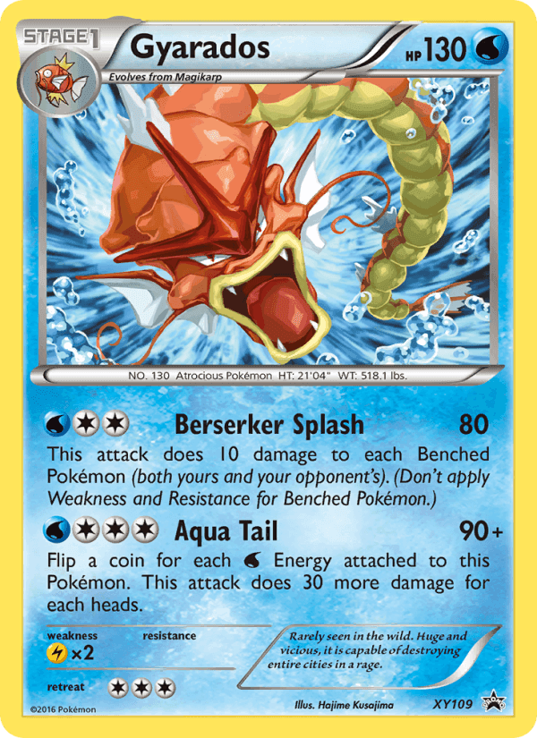 Gyarados, carta XY109 de XY Cartas de promoción