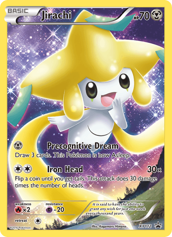 Jirachi, card XY112 from XY Black Star Promos