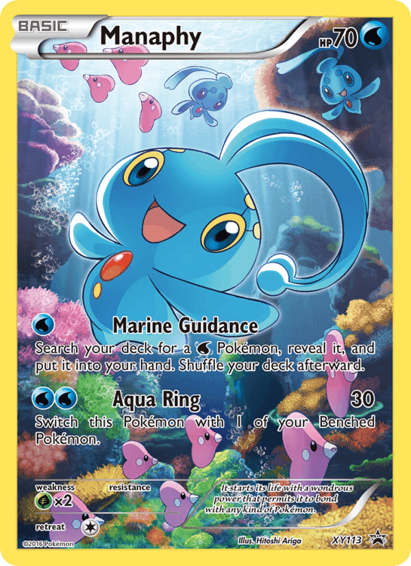Manaphy, carte XY113 de XY Black Star Promos