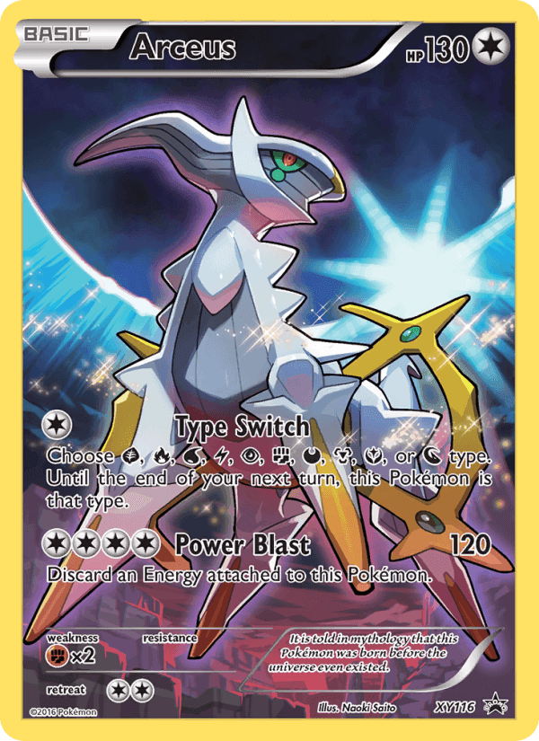 Arceus, carta XY116 di XY Promo