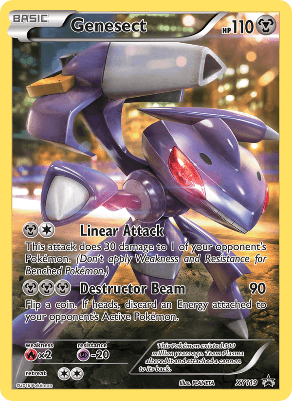 Genesect, card XY119 from XY Black Star Promos