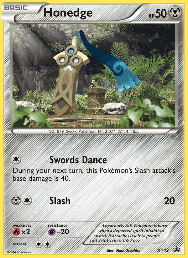 Honedge, carte XY12 de XY Black Star Promos