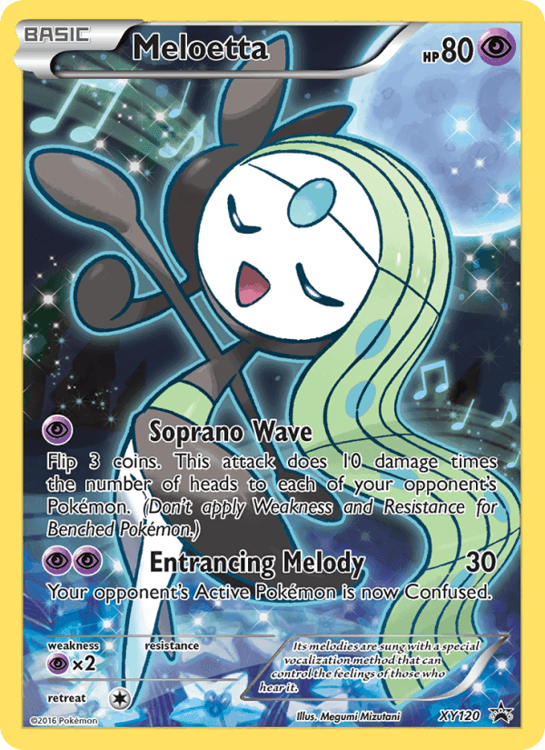 Meloetta, carta XY120 di XY Promo