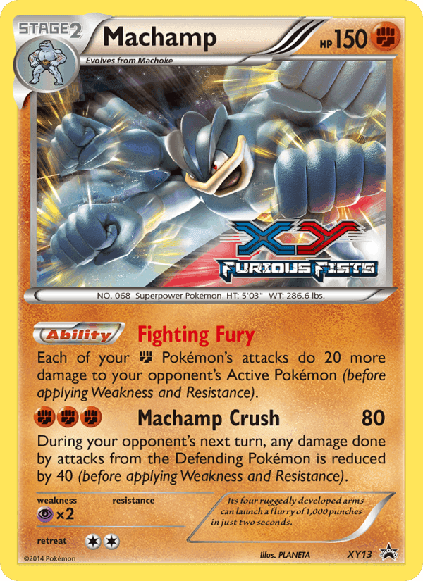 Machamp, card XY13 from XY Black Star Promos