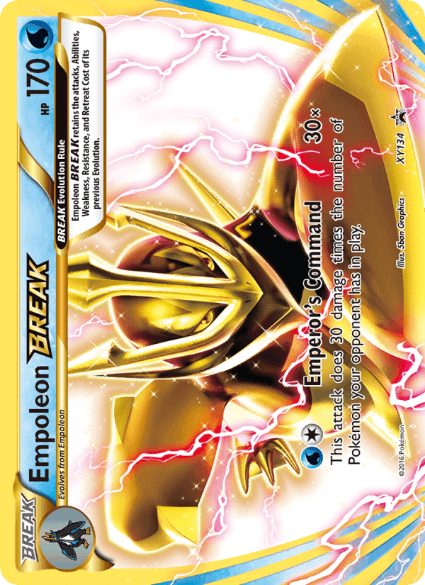 Empoleon BREAK, card XY134 from XY Black Star Promos