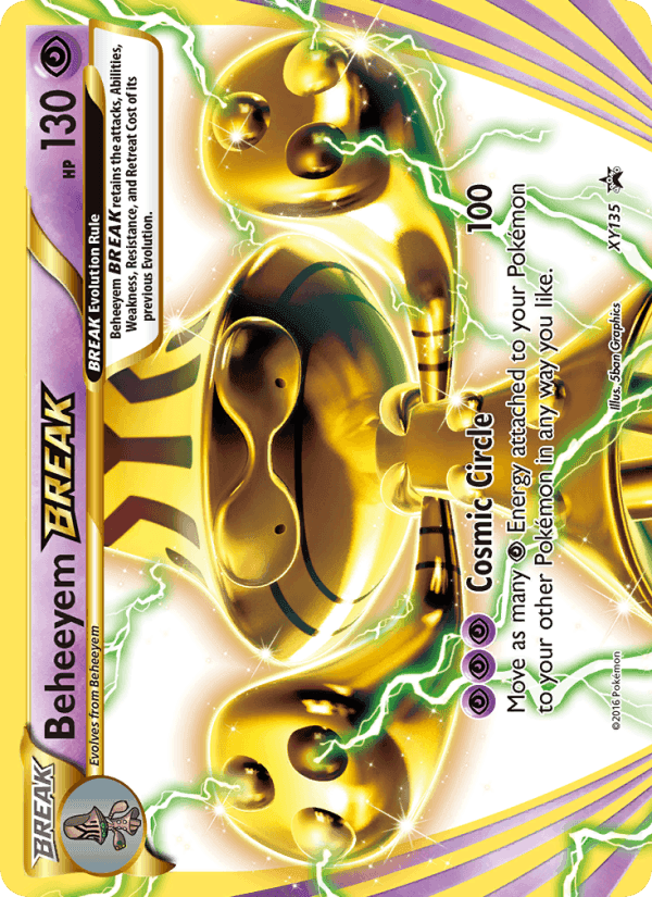 Beheeyem BREAK, card XY135 from XY Black Star Promos