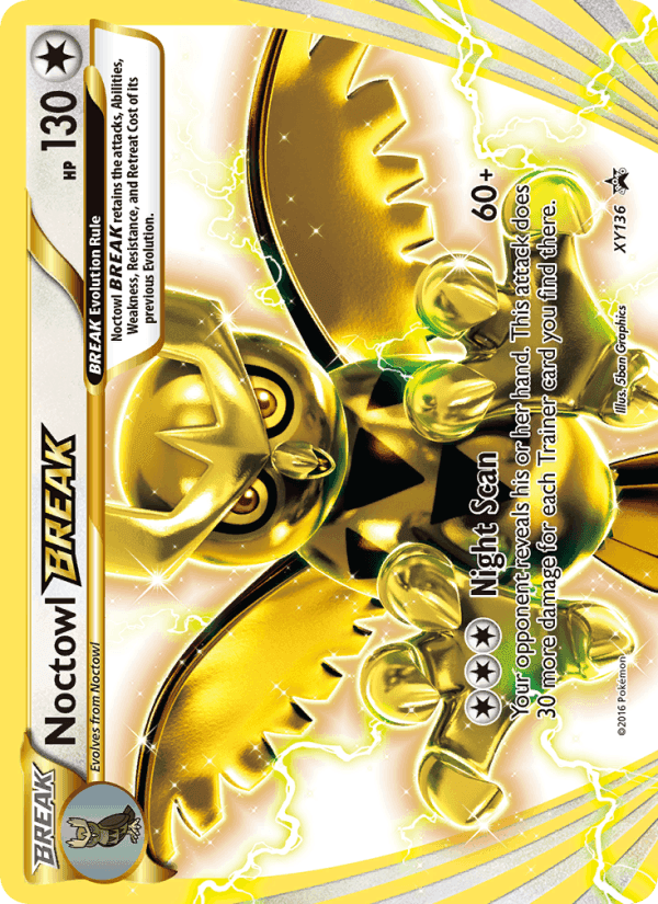 Noctowl BREAK, card XY136 from XY Black Star Promos