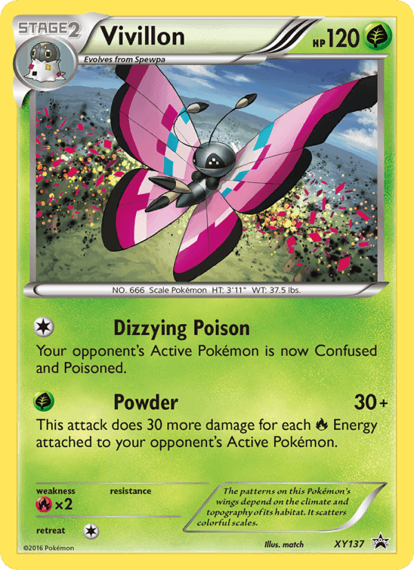 Vivillon, carta XY137 di XY Promo