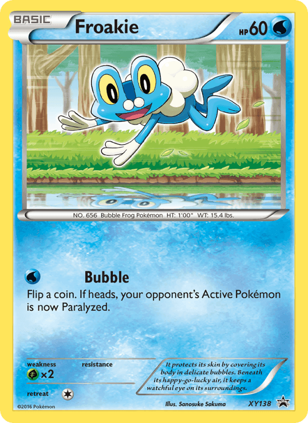 Froakie, card XY138 from XY Black Star Promos