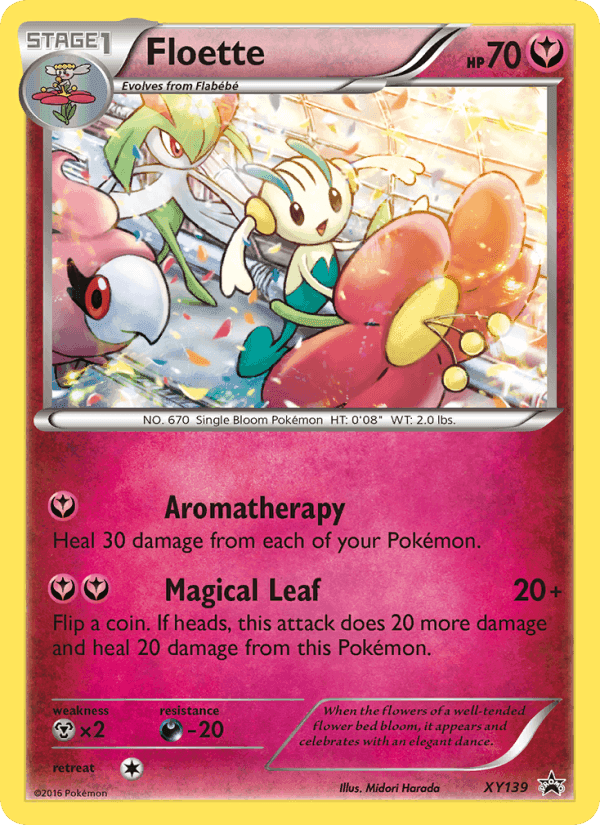 Floette, card XY139 from XY Black Star Promos