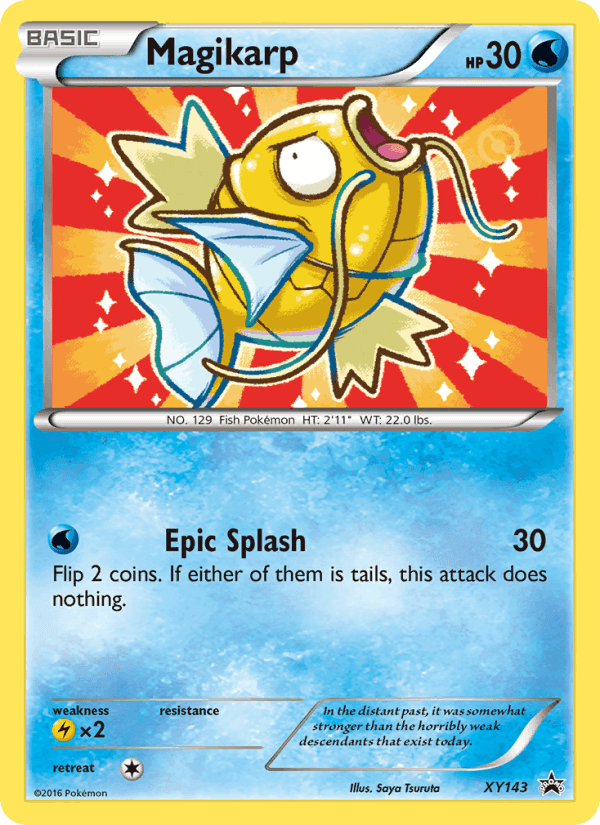 Magikarp, card XY143 from XY Black Star Promos