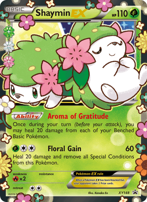 Shaymin EX, carta XY148 de XY Cartas de promoción