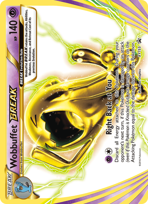 Wobbuffet BREAK, card XY155 from XY Black Star Promos
