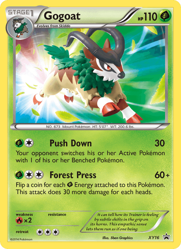 Gogoat, card XY16 from XY Black Star Promos