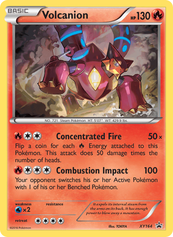 Volcanion, carta XY164 di XY Promo