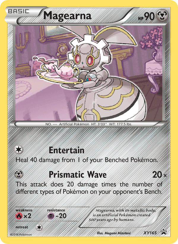 Magearna, card XY165 from XY Black Star Promos