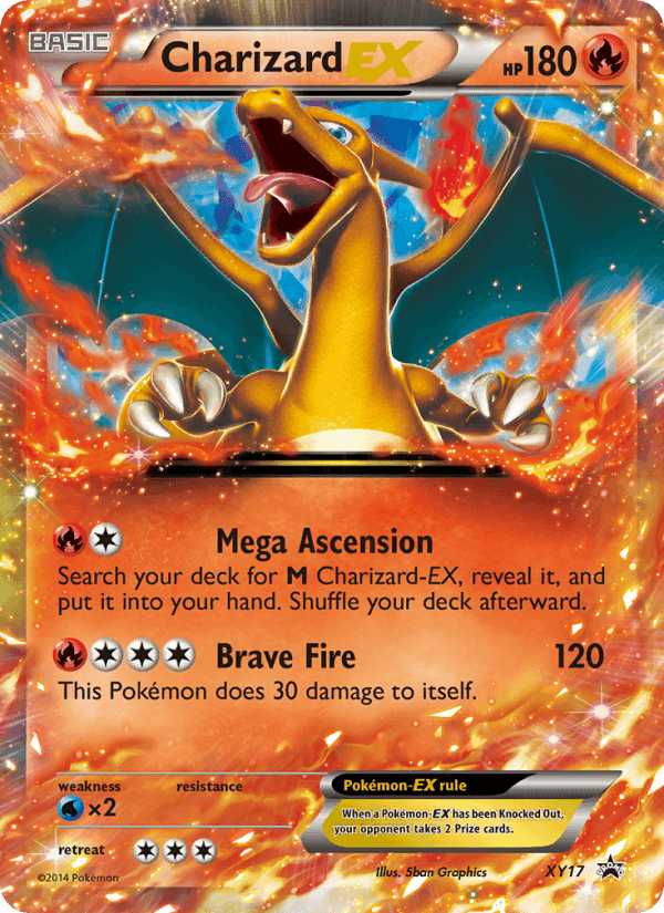 Charizard EX, card XY17 from XY Black Star Promos