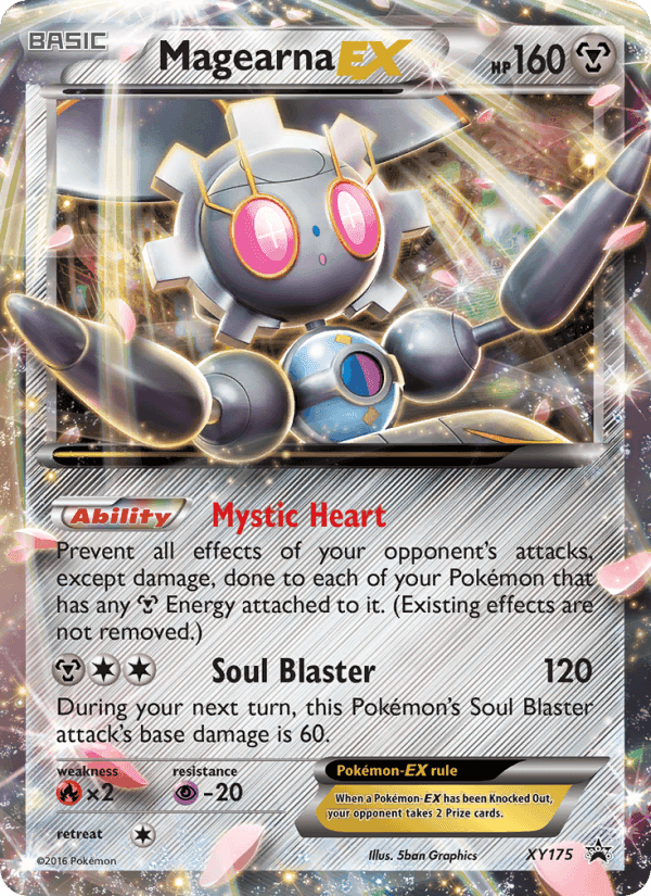 Magearna-EX, card XY175 from XY Black Star Promos