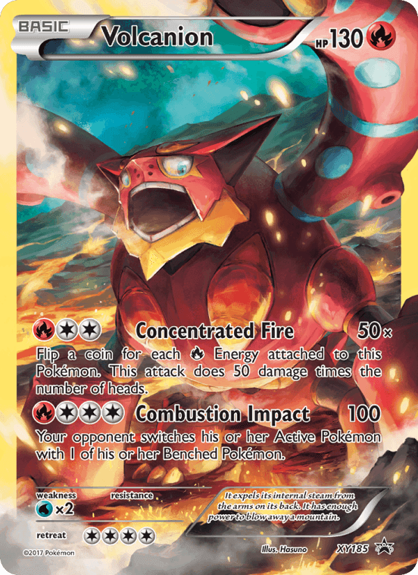 Volcanion, carta XY185 di XY Promo