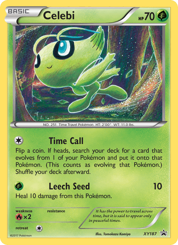 Celebi, card XY187 from XY Black Star Promos