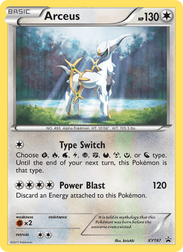 Arceus, carta XY197 di XY Promo