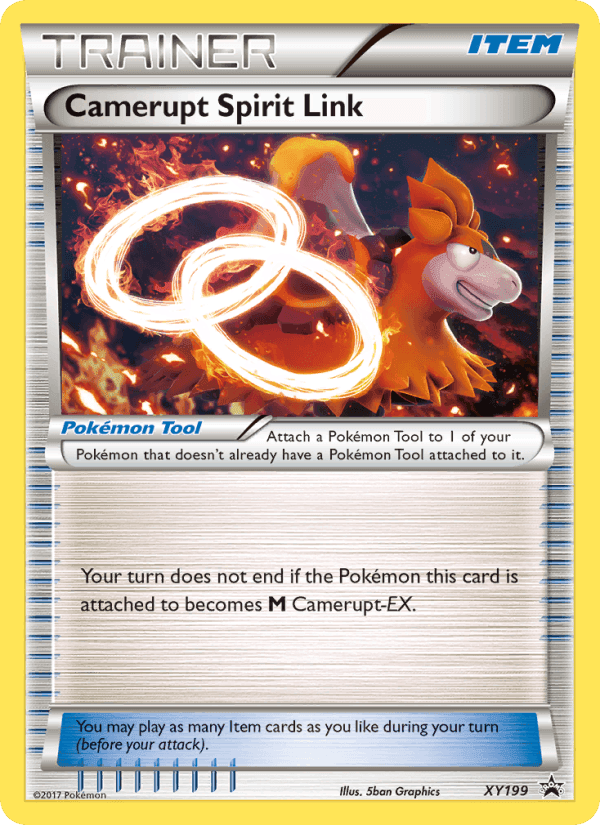 Camerupt Spirit Link, card XY199 from XY Black Star Promos
