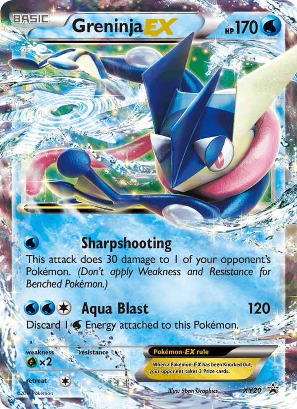 Greninja EX, card XY20 from XY Black Star Promos
