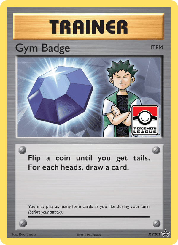 Gym Badge, card XY203 from XY Black Star Promos