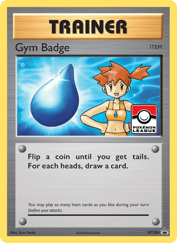 Gym Badge, card XY204 from XY Black Star Promos
