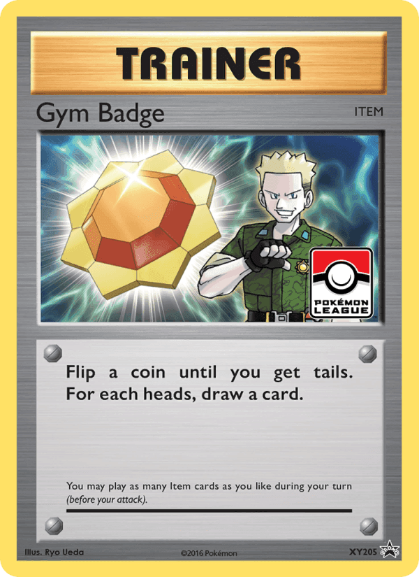 Gym Badge, card XY205 from XY Black Star Promos