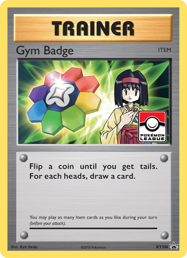 Gym Badge, card XY206 from XY Black Star Promos