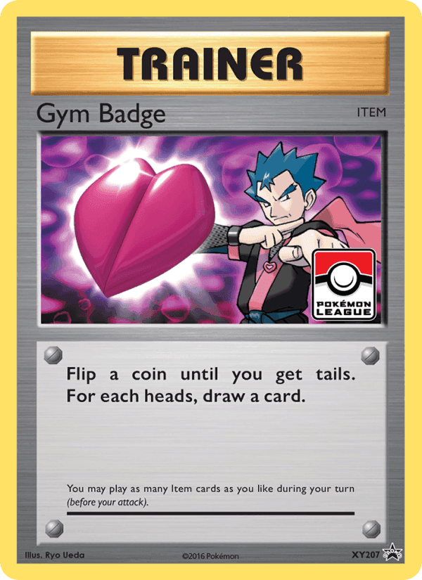 Gym Badge, card XY207 from XY Black Star Promos