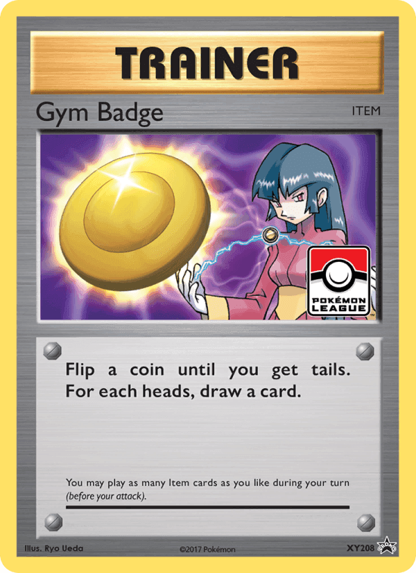 Gym Badge, card XY208 from XY Black Star Promos