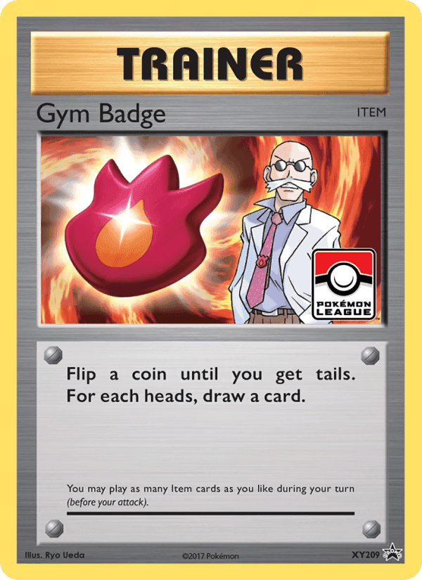 Gym Badge, card XY209 from XY Black Star Promos