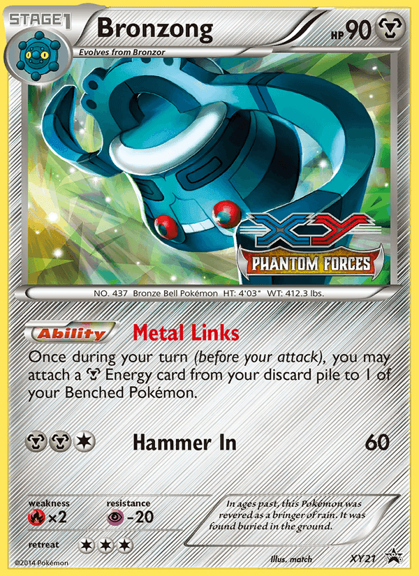 Bronzong, carta XY21 de XY Cartas de promoción