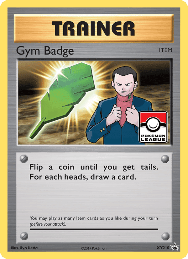 Gym Badge, card XY210 from XY Black Star Promos