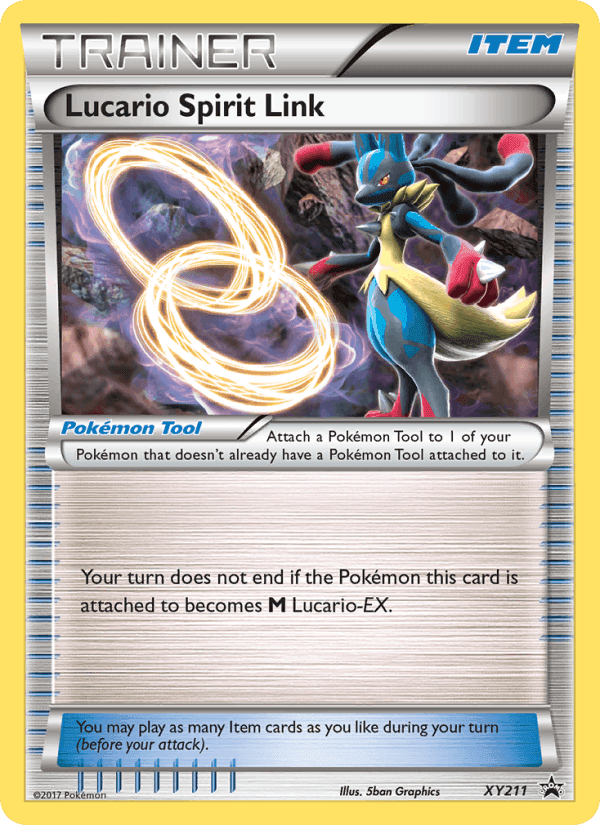 Lucario Spirit Link, card XY211 from XY Black Star Promos