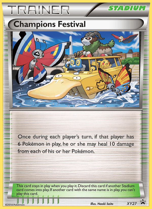 Champions Festival, card XY27 from XY Black Star Promos