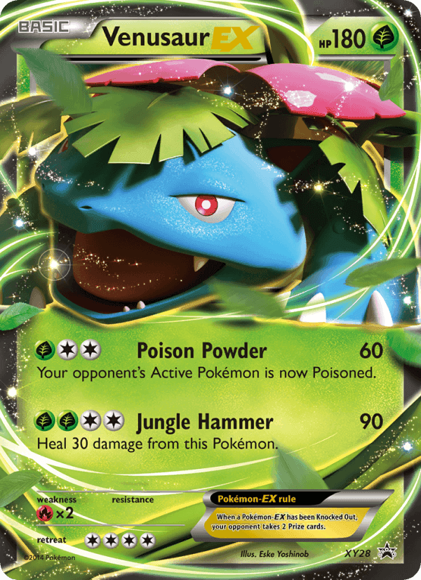 Venusaur EX, carta XY28 de XY Cartas de promoción