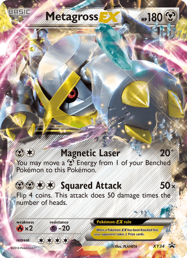 Metagross EX, card XY34 from XY Black Star Promos