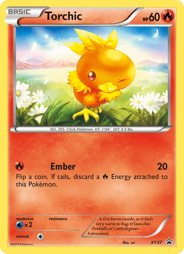 Torchic, card XY37 from XY Black Star Promos