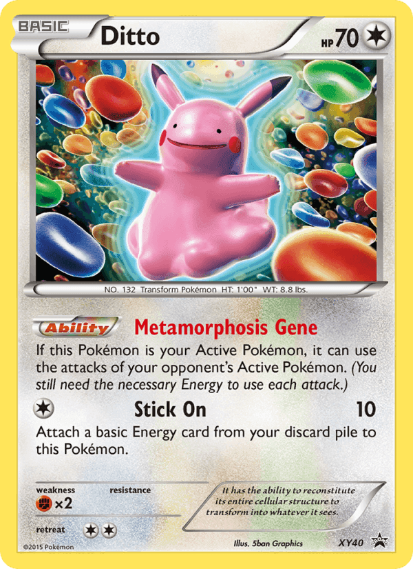 Ditto, carta XY40 de XY Cartas de promoción
