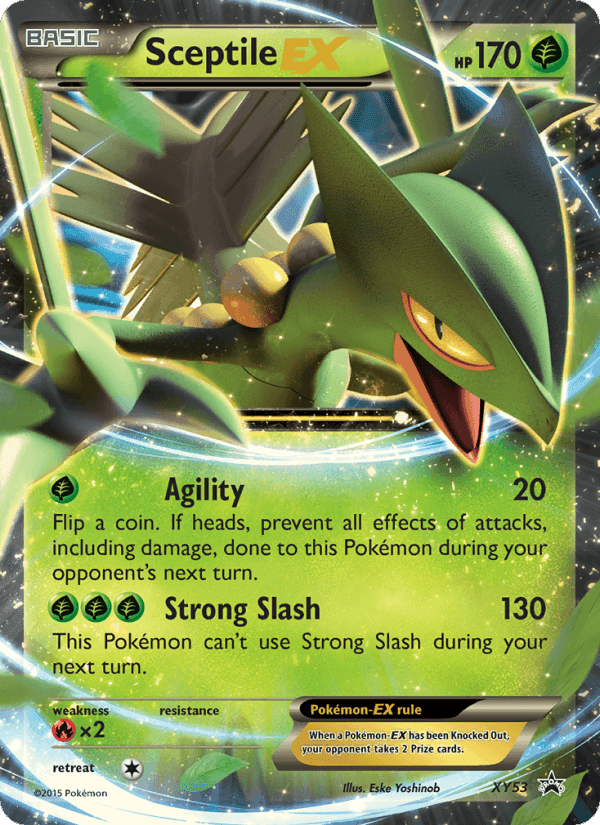 Sceptile EX, carta XY53 de XY Cartas de promoción