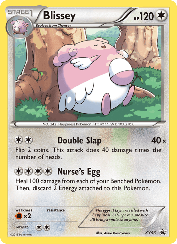 Blissey, card XY56 from XY Black Star Promos