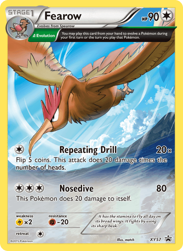Fearow, carta XY57 di XY Promo