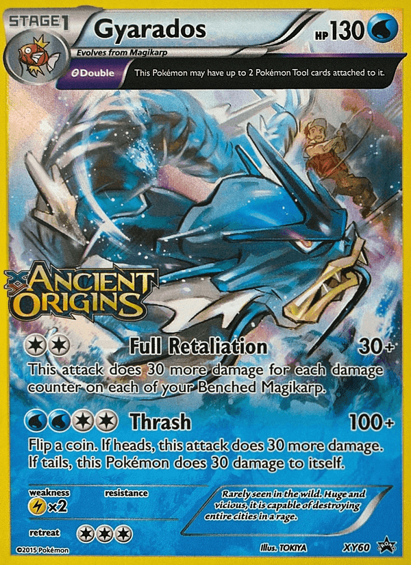 Gyarados, card XY60 from XY Black Star Promos