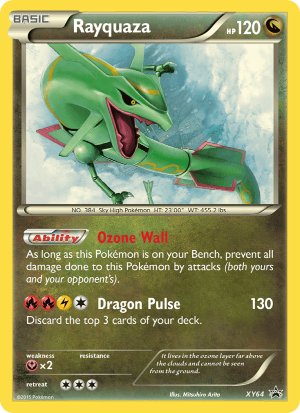 Rayquaza, carta XY64 di XY Promo