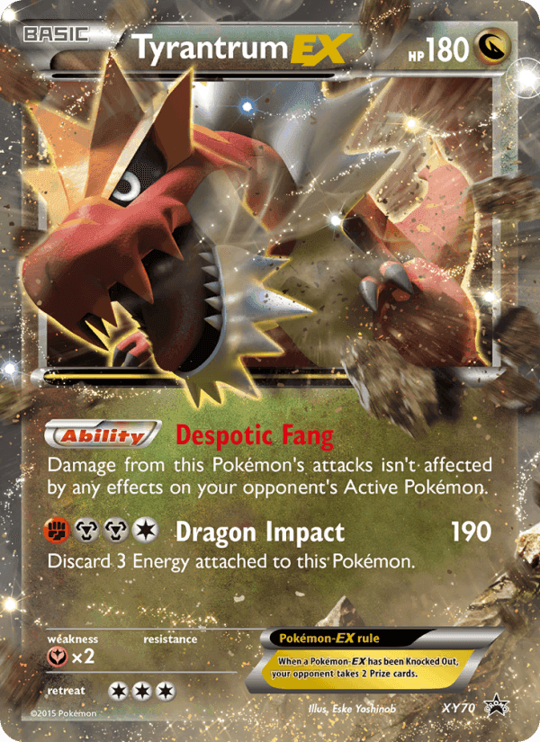 Tyrantrum EX, carta XY70 de XY Cartas de promoción