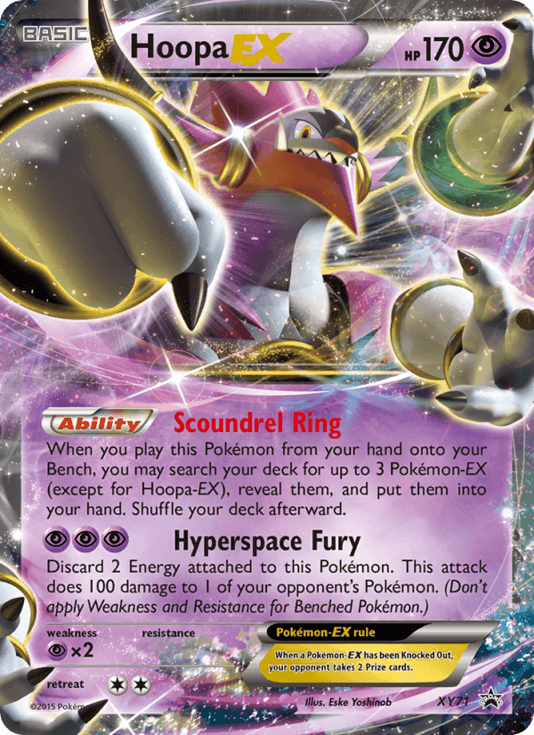 Hoopa EX, carta XY71 de XY Black Star Promos